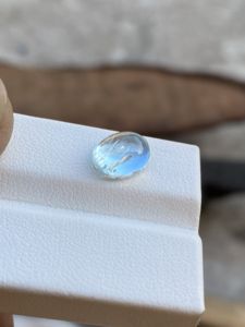 Natural 2,64 quilates aguamarina cabujón Color superior forma ovalada piedra preciosa suelta para la fabricación de joyas buen brillo - Product Image 2