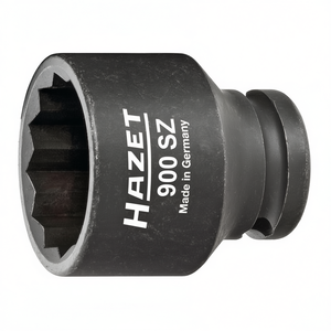 Hazet 1/2'' <b>12</b>-<b>Point</b> Square <b>Socket</b> with Traction Profile and Borehole - Product Image 2