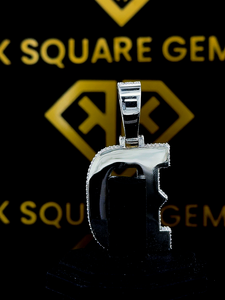 Pendentif initial personnalisé, personnalisé votre lettre breloque, pendentif Hip Hop pour hommes, pendentif Moissanite, bijoux Ice Out Hip Hop - Product Image 3