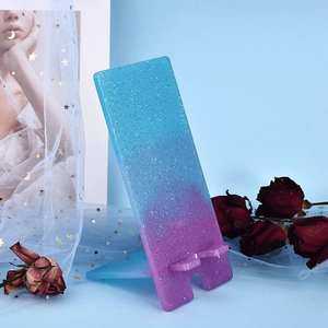 High quality Handmade Epoxy Resin Mobile <b>Phone</b> <b>Holder</b> Stand Decorative <b>Desk</b> Smartphone <b>Holder</b> <b>for</b> Office Home Table Use - Product Image 2