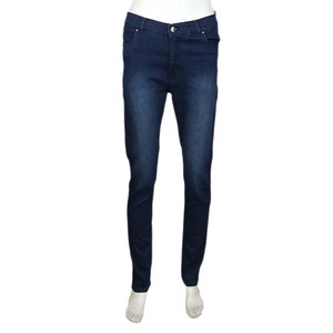 Pantalon en jean slim pour femme - Bleu foncé - Product Image 3