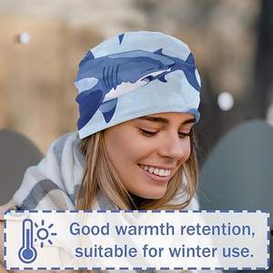 Gorras de calavera de invierno Unisex de Color sólido, gorro bordado 3D personalizable para negocios, ropa cálida para exteriores para hombres y mujeres - Product Image 3