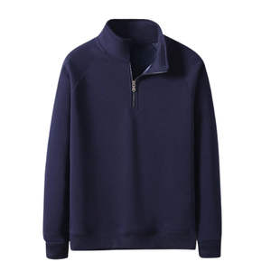 Custom Men's Heavy Weight Cotton Quarter Zip Hoodie Oversize Drop Shoulder Thermal Zipper Functional Winter Thermal Hoodies - Product Image 1