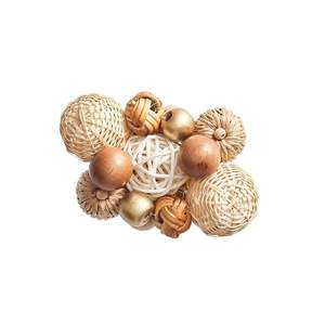 Vente en gros pas cher Anneau de serviette en rotin avec strass boucle de serviette pour décor de serviette de mariage - Product Image 4