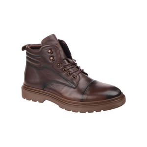 6442 Men's Lace-up Classic Genuine Leather Boots Slip Resistant Autumn Winter Casual Walking Footwear - Product Image 2