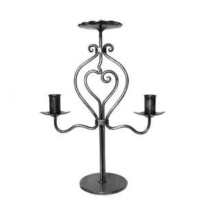 <b>Black</b> Wrought Iron Home Decoration Christmas Wedding & Reception Arches <b>Candles</b> <b>Pillars</b> Candelabra - Product Image 3