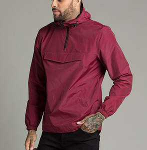 Chaquetas Cortavientos de Invierno Personalizadas con Logotipo, Impermeables, Transpirables, de Talla Grande, para Exteriores, con Capucha, de Media Cremallera, Estilo Bomber - Product Image 4