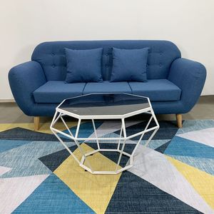 NAVA 180x80cm SFB68035 Blue Tufted <b>Sofa</b> Bench Corner Three-Seater <b>Bed</b> for Living Room or Apartment Home Furniture - Product Image 5