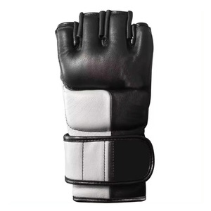 ถุงมือชกมวย MMA แบบมวยไทยถุงมือหนังน้ำหนักเบาครึ่งนิ้ว - Product Image 6