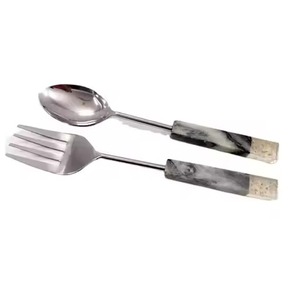 Juego de Cubiertos para Ensalada de Boda, Metal Pulido de Alto Brillo para Uso en la Cocina - Product Image 6