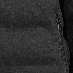 Veste matelassée en toile brodée sur mesure pour homme, noir mat, manteau d'hiver à capuche, léger, isolé, imperméable, écologique - Product Image 5