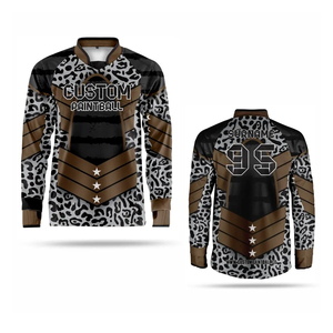Maillot de paintball à manches longues personnalisé de haute qualité et confortable pour hommes, sublimation, prix de gros - Product Image 6