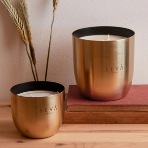 Récipient à bougie en cuivre brossé fait à la main 8oz 16oz 12oz pot à bougie parfumé vide personnalisé en cire de soja de luxe en vrac - Product Image 5