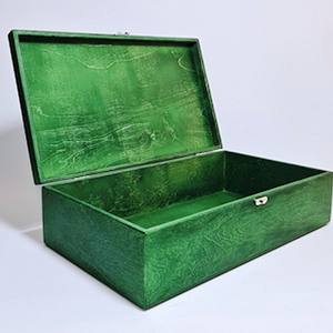 Boîte de rangement multifonction en bois massif noir poli sur mesure de 7 pouces pour cadeaux et artisanat, à suspendre au mur - Product Image 5