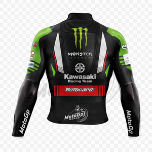 Jonathan Rea Rawasaki WSBK Motorbike Cowhide/Kangaroo Leather Track Riding/Racing Made To Measure Hump Mens <b>Biker</b> <b>Jacket</b> CE - Product Image 2
