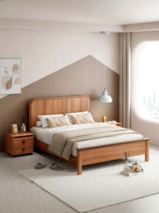 Heavy-Duty Sturdy Heartwood <b>Platform</b> <b>Bed</b> <b>Frame</b> - Product Image 3