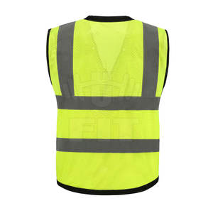Logotipo personalizado Construcción Seguridad Chaleco DE SEGURIDAD Hi Vis Poliéster Impermeable Ropa reflectante Venta en línea - Product Image 3