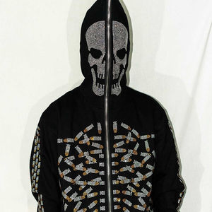 Sudadera con capucha y cremallera a prueba de viento de invierno para hombre a precio de venta al por mayor para adultos nueva ropa de calle estilo última llegada personalizable - Product Image 3