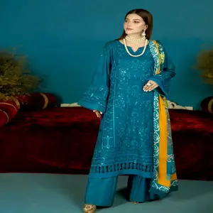 Hindistan ve pakistan salwar kameez giyim bayanlar için kışlık kıyafet elbiseler için ihracat kaliteli kumaş