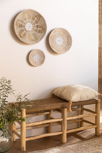 Set of 3 Art Deco Bamboo Wall <b>Baskets</b>-Modern Hanging Wall Decor-Anniversary Gift-<b>Large</b> <b>Wicker</b> <b>Baskets</b> Wholesale - Product Image 6