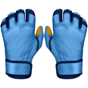 Gants de frappeur de baseball en cuir Cabretta Manchette courte Conception respirante Confortable Formation durable Logo OEM BGS-0039 - Product Image 6