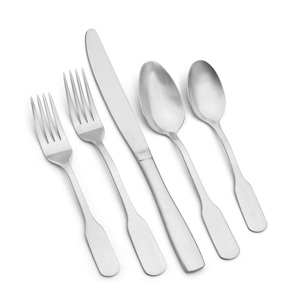 Juego de cubiertos de acero inoxidable para el hogar, restaurante, hotel o apartamento, incluye cuchillo, cuchara y cuchara, utensilios - Product Image 2