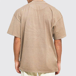 เสื้อยืดโอเวอร์ไซส์ทนทานสำหรับใส่กลางแจ้ง เสื้อยืดโอเวอร์ไซส์สำหรับผู้ชาย ดีไซน์ล่าสุด สีพื้น เสื้อยืดโอเวอร์ไซส์สำหรับผู้ชาย แห้งเร็ว - Product Image 2