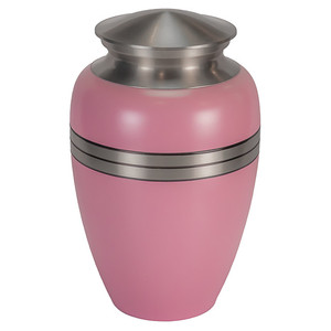 Urnas de cenizas humanas fundidas en latón clásico de la mejor calidad con diseño de rayas de urna de cremación para adultos de estilo americano de Color púrpura - Product Image 1