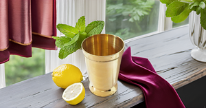 Brass Mint Beaded Metal Julep Cup for Moscow Mule Designer Brass Tumbler <b>Drinkware</b> <b>Accessories</b> Hot Selling New Creative - Product Image 3