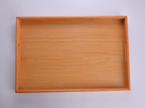 Extra Large 53x35cm Rectangular Beech Wood Serving <b>Tray</b> Premium Natural Solid Wooden <b>Butler</b> <b>Tray</b> Eco-Friendly Kitchen Organizer - Product Image 3
