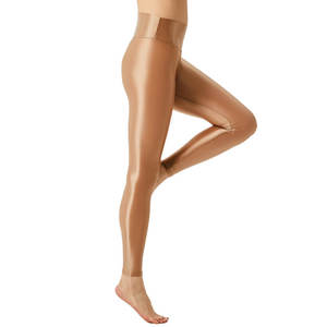 Mallas de Yoga de cintura alta para mujer, pantalones cortos con patrón sólido, cintura elástica, mallas de gimnasio hechas de Spandex/nailon, cómodas, ajustadas para entrenamiento - Product Image 2