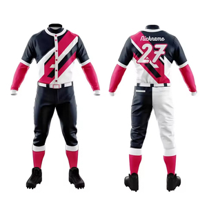 Nuevo uniforme de béisbol de estilo personalizado de alta calidad, ropa de béisbol y softbol hecha a medida, uniforme de béisbol de poliéster 100% - Product Image 4