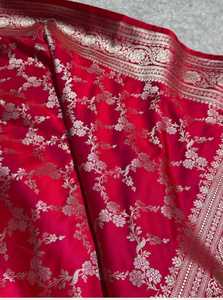 Saris de seda brocados hechos a medida en colores surtidos, reventa para tiendas de ropa y diseñadores indios y paquistaníes - Product Image 6