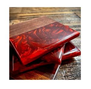 Résine de couleur rouge chaude et bois Design incroyable Meilleur caboteur de boisson de couleur pour votre maison Bar Restaurant Hôtels - Product Image 1