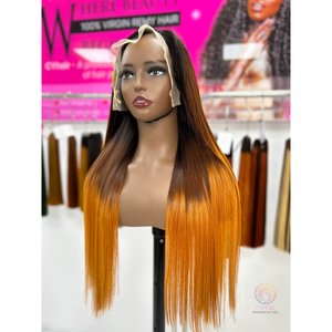 Venta al por mayor de 22 pulgadas de pelo humano vietnamita hueso recto tejido pelucas de pelo natural con encaje suizo transparente Frontal - Product Image 1