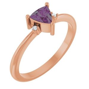 Anillo Stuller con Acentos de Oro de 14K 72435:164P, Piedra Natural con Corte Cojín, Diamante Geométrico, Certificado IGI, Joyería de Compromiso - Product Image 1