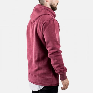 Sweat à capuche d'hiver en polaire polyester/coton délavé de qualité supérieure pour hommes, design personnalisé, lot de 2 pièces, quantité en gros, couleurs et tailles personnalisées - Product Image 4