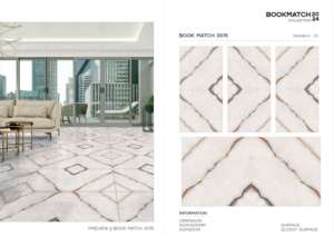 Azulejos de Porcelana Esmaltada Pulida Blanca Elegante de 600x1200, Azulejos de Lujo para Pisos y Paredes, Azulejos de Gran Formato para Residencias y Villas - Product Image 4