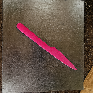 Beaux couteaux jetables en papier biodégradable rose vif de 155 mm, sans BPA, compatibles micro-ondes, vaisselle écologique, à emporter - Product Image 2