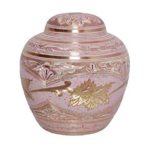 Nouveau Design Avalon Golden Net Gravure Laiton Adulte Crémation Cendres Urne Fournitures Funéraires Urnes pour Cendres Humaines - Product Image 6