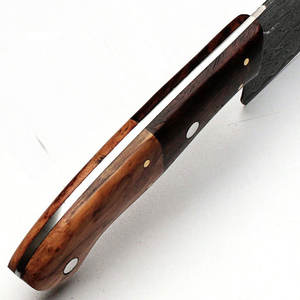 Vente en gros de commandes en vrac personnalisées OEM ODM couteau de chef en acier Damas avec manche en bois fait à la main couteau de cuisine vente à chaud - Product Image 4