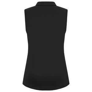Customize <b>Sleeveless</b> Casual Golf for <b>Shirt</b> Black Colo Pullover Polyester Knitted Plus Size Breathable Eco-Friendly <b>Ladies</b> OEM - Product Image 2