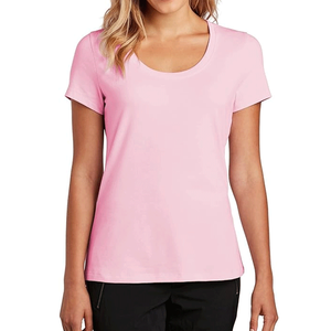 เสื้อยืดผู้หญิงทรงเข้ารูป คอวี ผ้าฝ้าย 100% ระบายอากาศได้ดี สไตล์สตรีทแวร์ลำลอง  ถักทออย่างเป็นมิตรต่อสิ่งแวดล้อม - Product Image 6