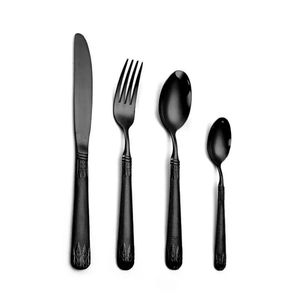 Fourniture indienne moderne et élégante à bas prix Couverts en métal forgé à la main Couteau personnalisé Fourchette Cuillère Ensemble de couverts poli or - Product Image 6