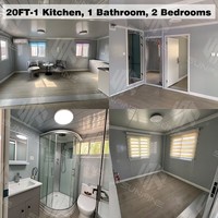 Maison préfabriquée 50 m², installation rapide et facile, conteneur de 40 pieds, maison préfabriquée, mini-maisons pour appartement, dortoir