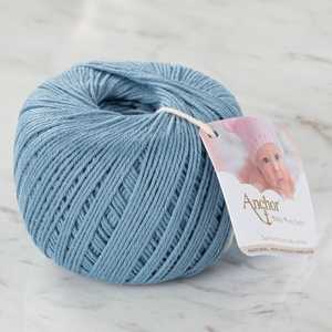 Anchor Baby 100% fil de coton pur 50g fil à tricoter à bout ouvert bleu peigné haut pour le tricotage à la main broderie couture Del. 00421 - Product Image 1