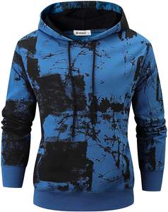 Personnalisable 100% Polyester Pull À Capuche pour Hommes Lourd Vintage Imprimé Solide Fermeture Éclair Haute Qualité Hiver Sweat - Product Image 3