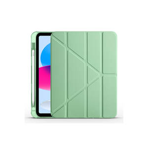 Netzy Premium Tri-Folding Smart Case <b>for</b> <b>iPad</b> 11th Gen 2025 Dark Green Built-In Pencil Holder <b>Stand</b> Cover TPU PU PC Leather - Product Image 4
