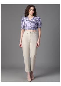 Haut en crêpe chic pour filles confortable et élégant avec motif floral pour fête formelle décontracté et occasions spéciales boutonnées - Product Image 3