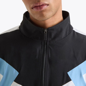 Chaqueta ligera e impermeable con cuello levantado para hombre, cortavientos transpirable, chaqueta de colores contrastantes personalizada para hombre - Product Image 3